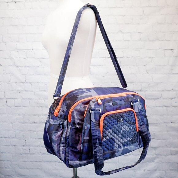 lug Other - ❤️ Lug Camo Navy Propeller Duffel Overnight Gym Bag Blue Yoga Pilates Mat Pocket
